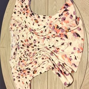 Sew In Love Cream Blouse with Pink, Purple & Orange Spot Print